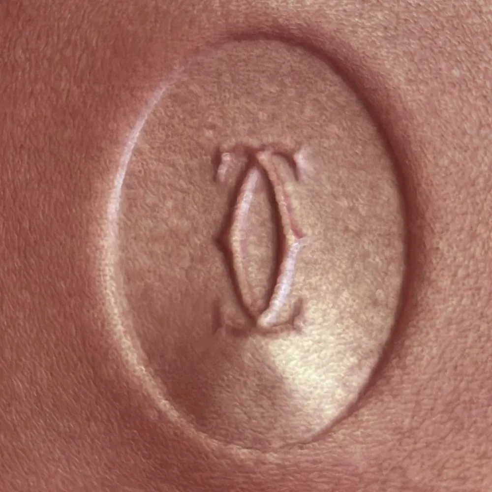 Cartier Paris  Burgandy Calfskin Vintage Wallet, Kisslock Coin Compartment. COA - Image 2