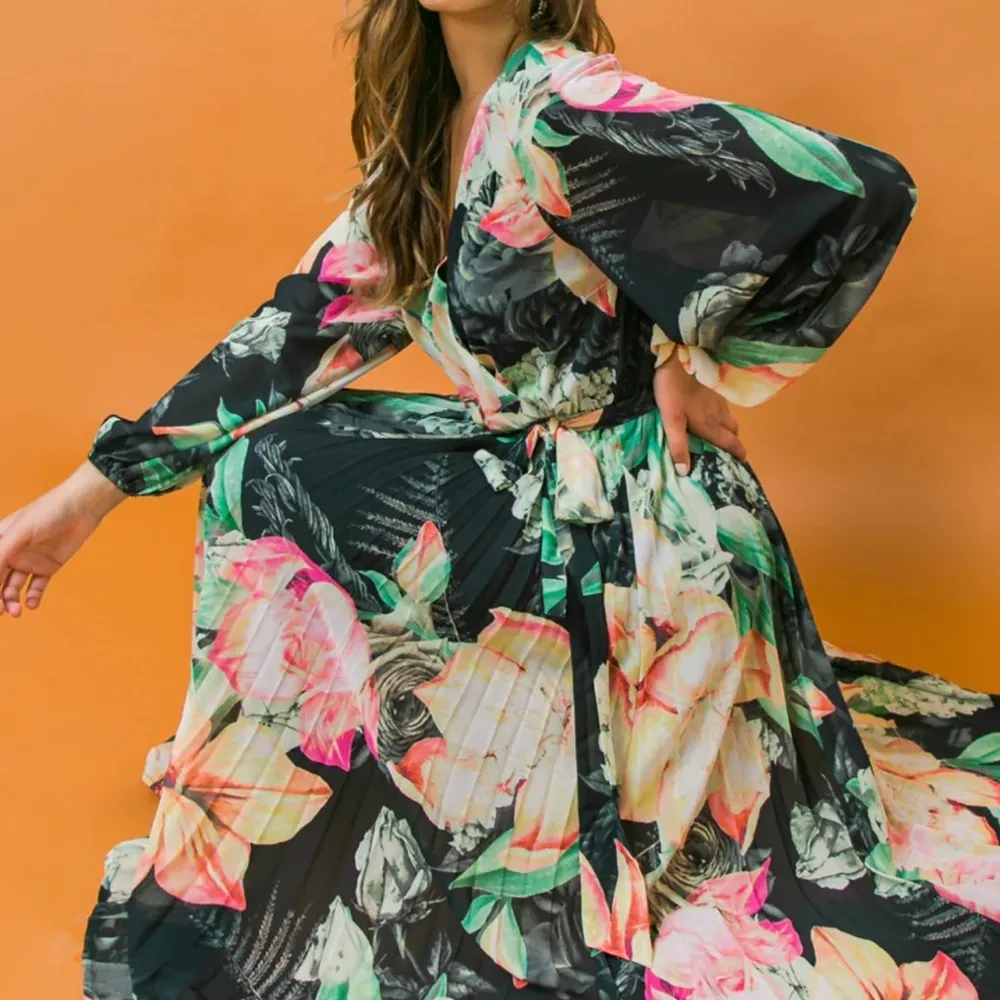 Flying Tomato Heavenly Hues Woven Pleated Midi Dress NEW - Image 5