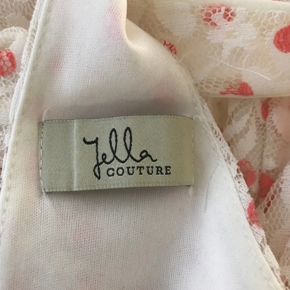 Jella Couture Dress Big Bow Polka Dot Medium USA - Image 6