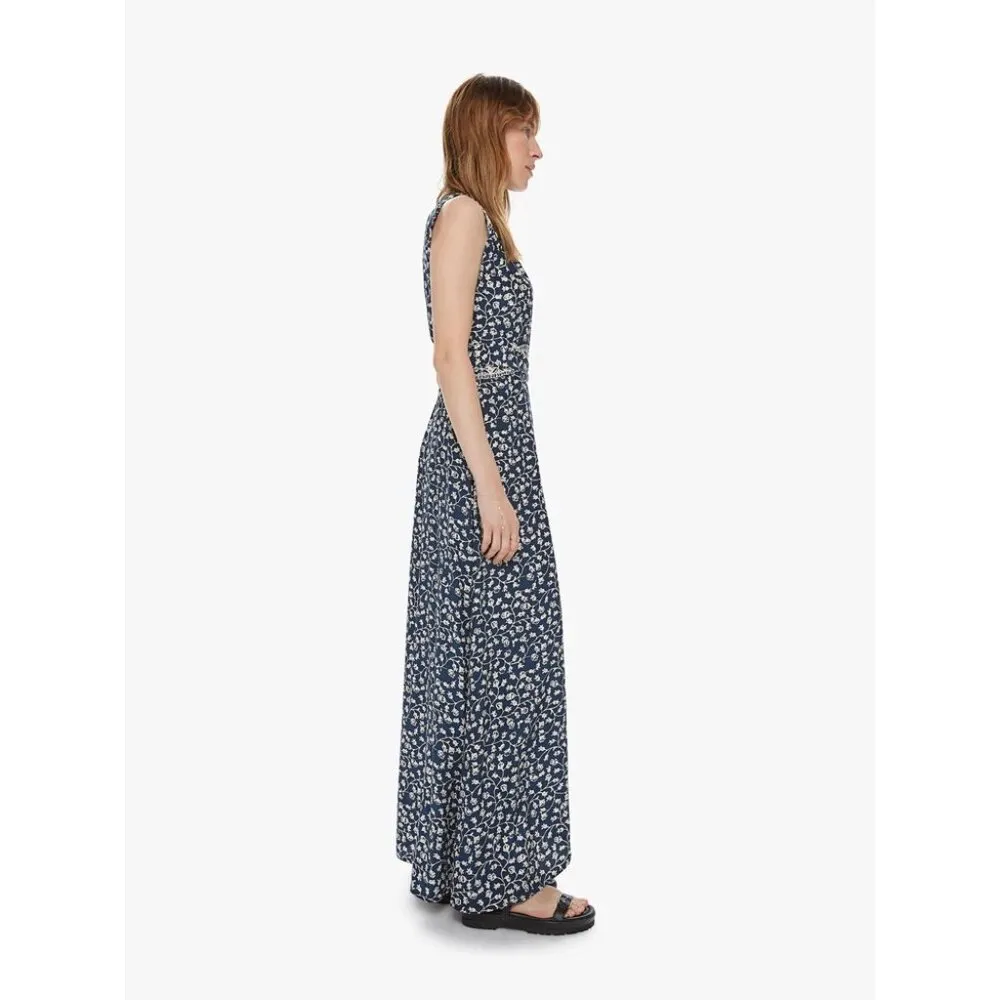 💕NATALIE MARTIN💕 Kate Maxi Wrap Dress Pomegranate Print Indigo Blue Small NWT - Image 8