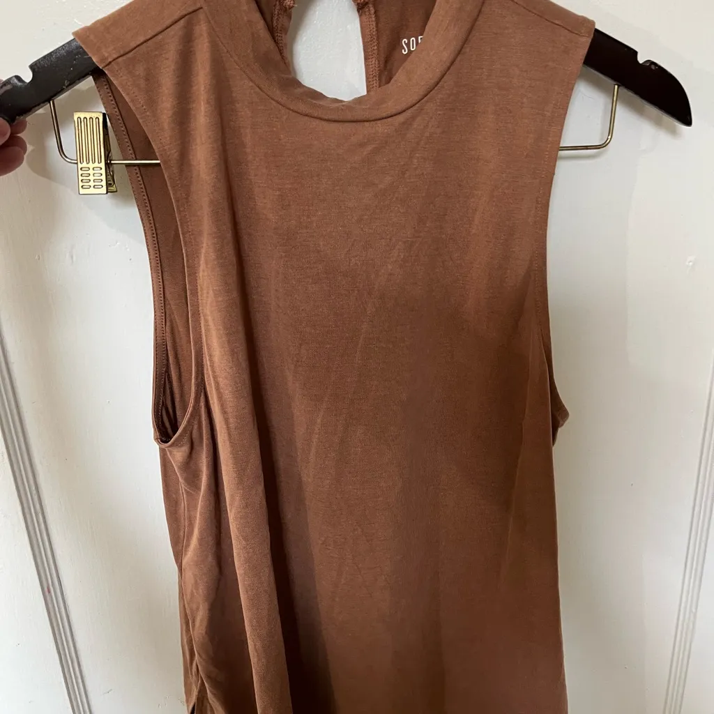 Sleeveless Brown Soft & Sexy Sueded Hollister Top - Image 7