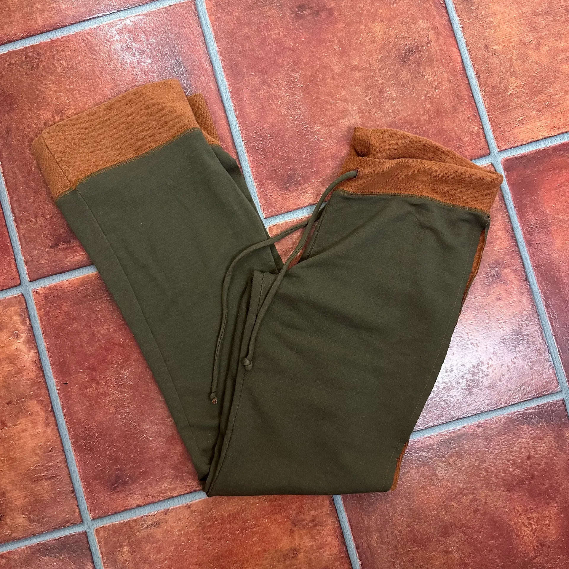 MASQ Side Slit Lounge Pants Size Medium Brown - Image 8