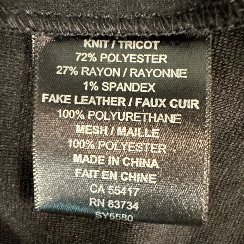 Linea Domani Faux leather disk Moto jacket size 6 Black - Image 6