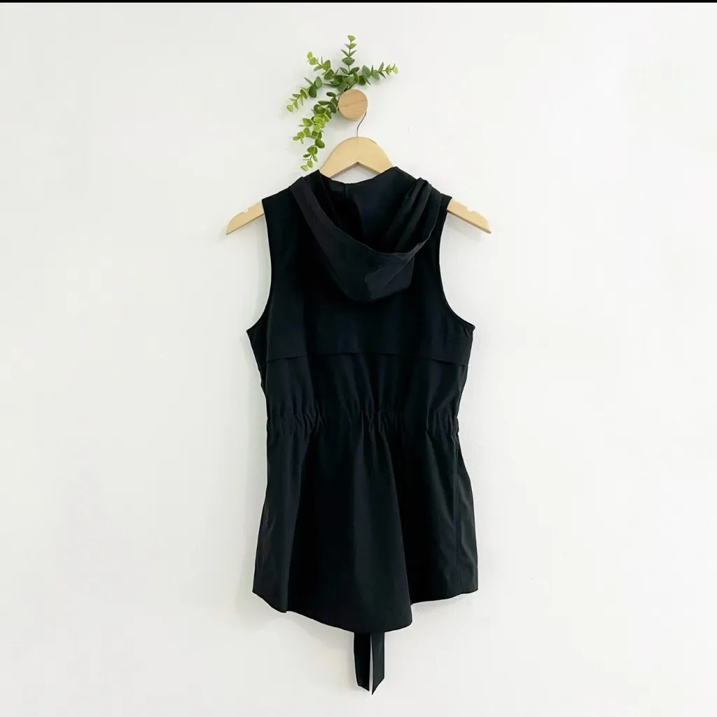 A New Day Black Sleeveless Tie Front Vest - Image 2