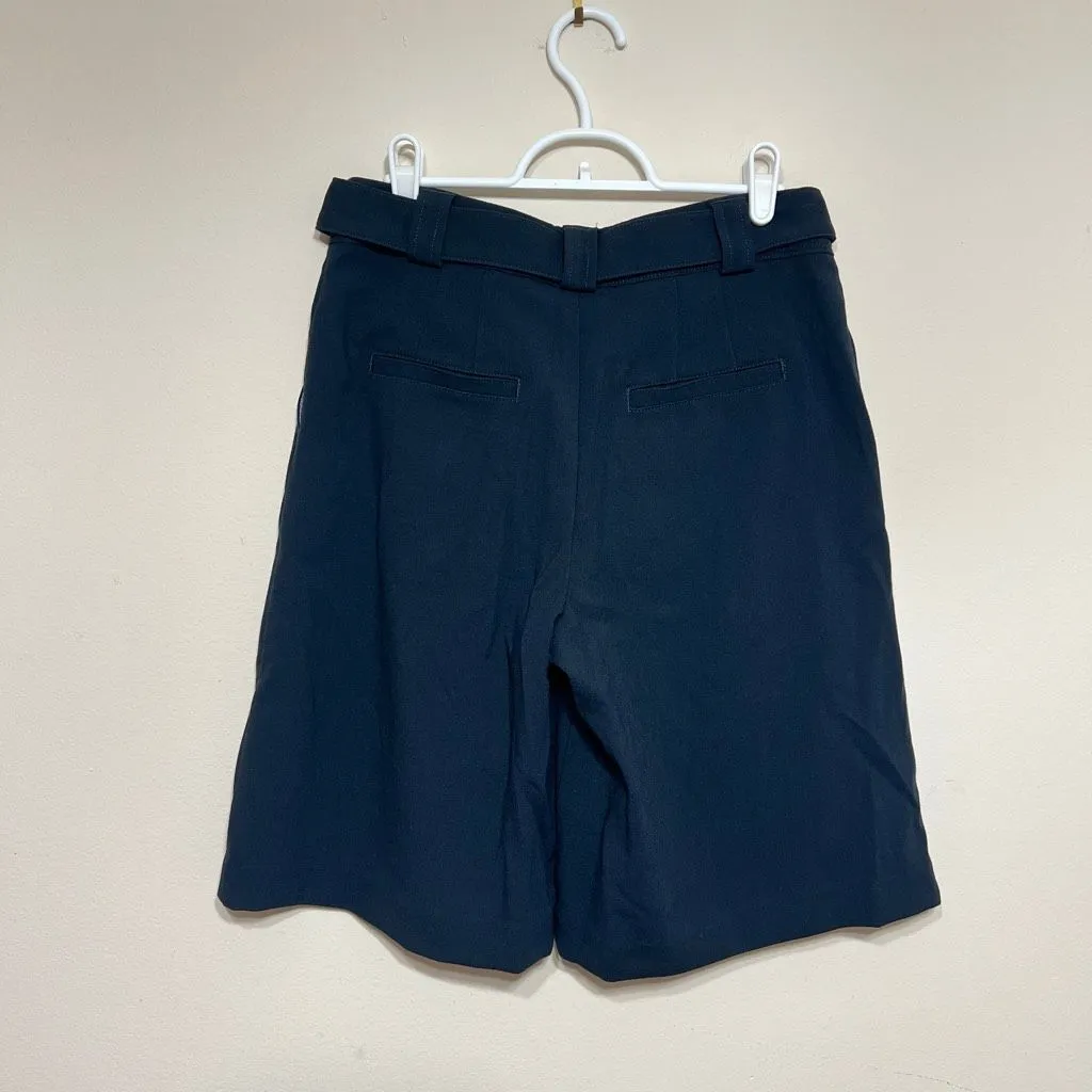Maeve Anthropologie Navy Blue Relaxed Trouser Shorts Bermuda 2 Women - Image 5
