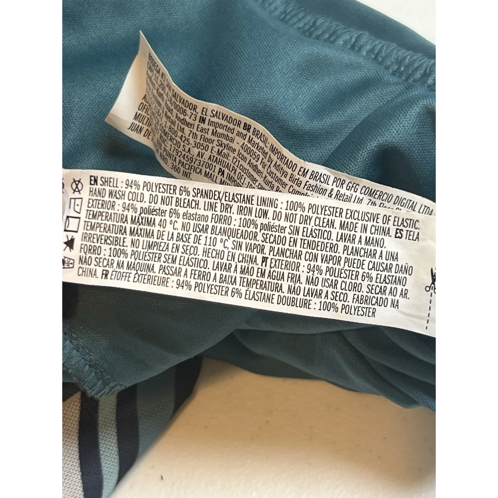 Forever 21 Blue Bodycon Dress – No Size Tag (See Measurements in Photos - Image 5