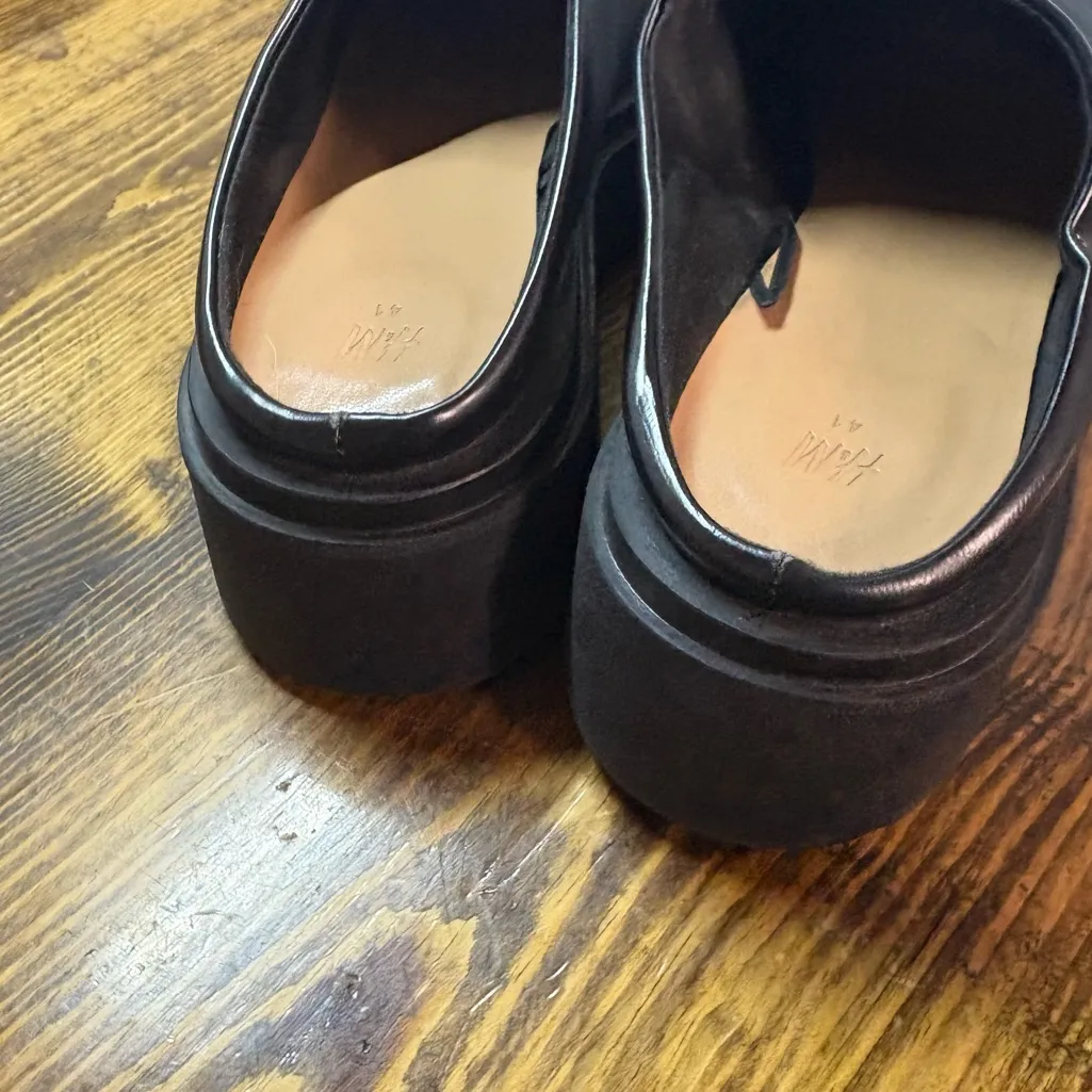 H&M‎ Black Platform Mules Size 41 (10) - Image 6