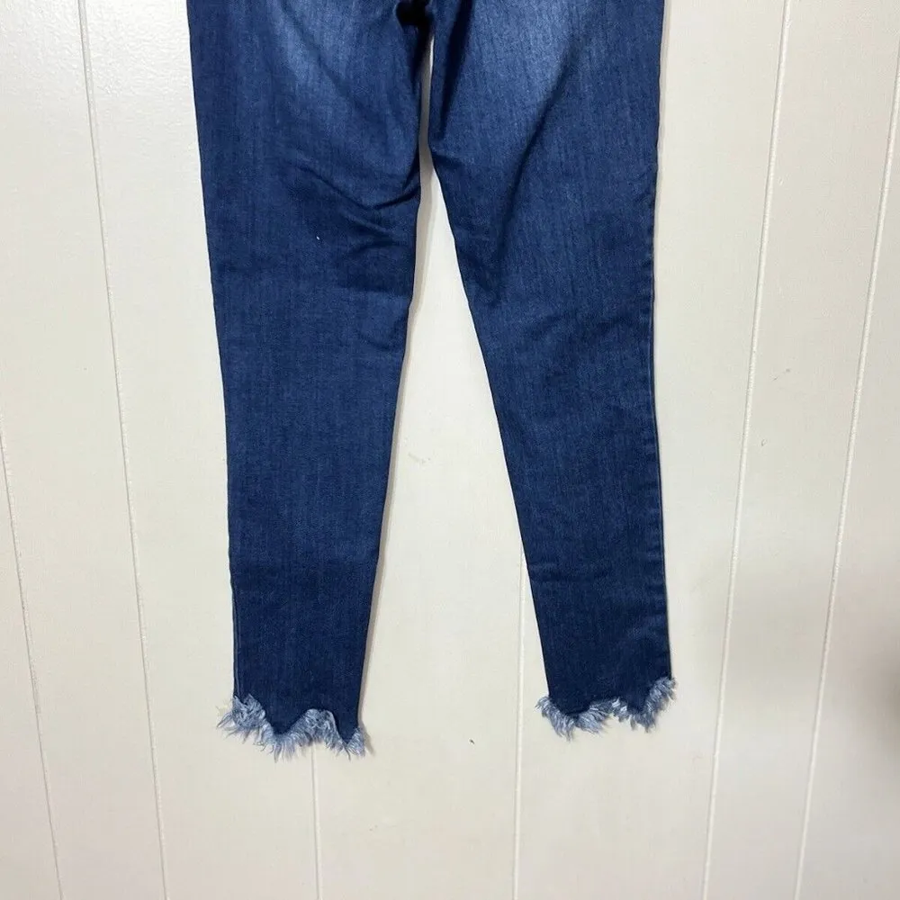 William Rast Jeans Womens High-Rise Ankle Skinny Junior Dark Wash Size 27 EUC - Image 7