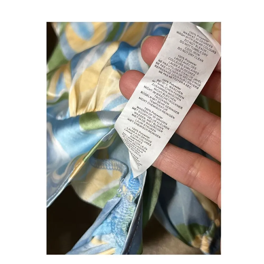 Nasty‎ Gal Blue Satin Crop Top Size 2 - Image 6