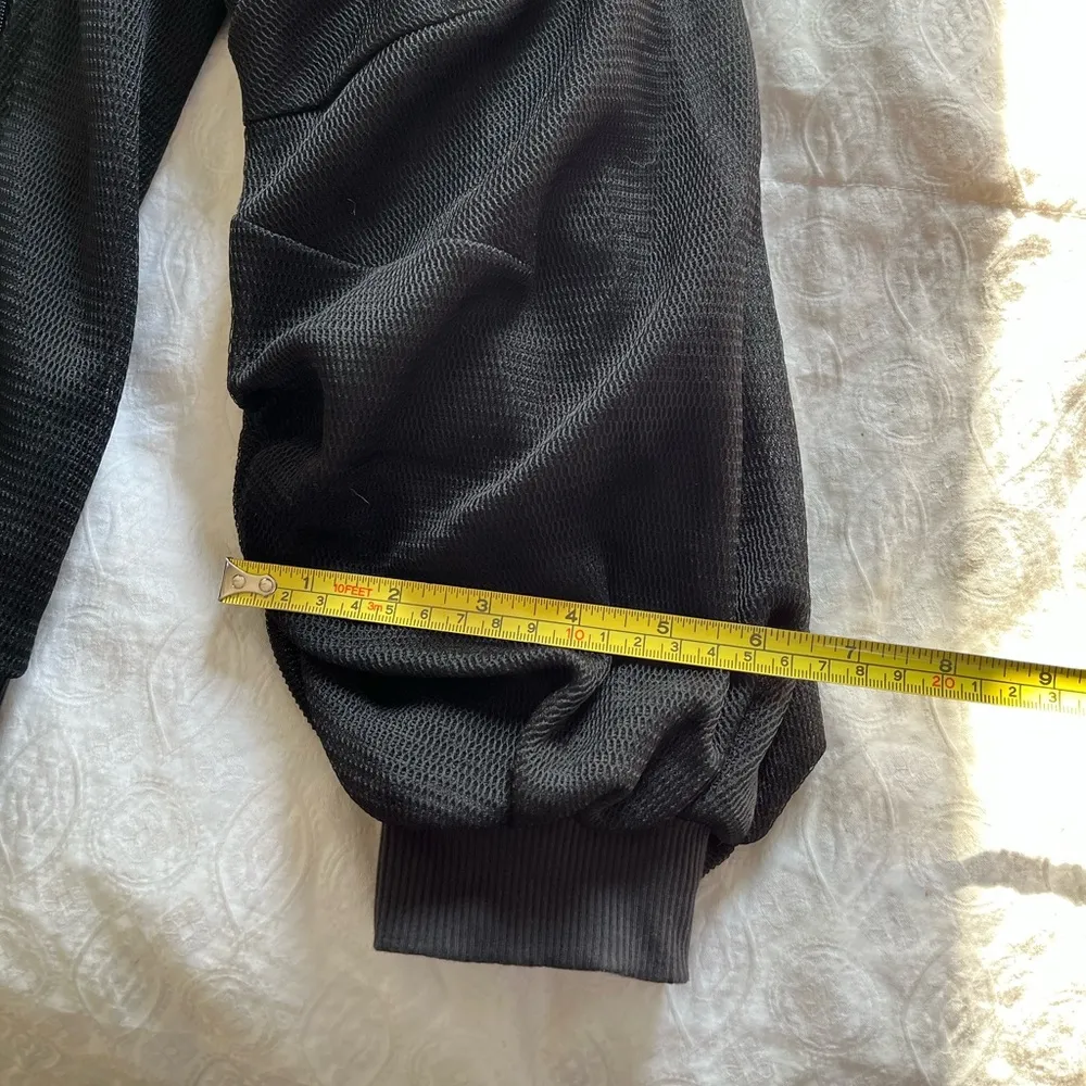 ALO Yoga Black Bomber Jacket with Relaxed Fit - Image 5