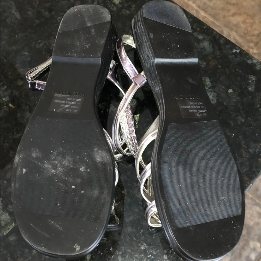 Sandals Silver Size 8.5 - Image 2