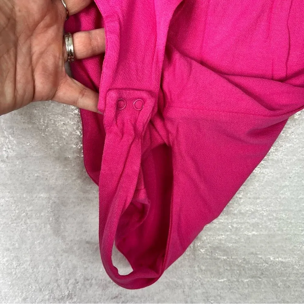 Naked Wardrobe Sculpted Seamless Tank Thong Bodysuit Raspberry Pink Size XS NEW - Image 8