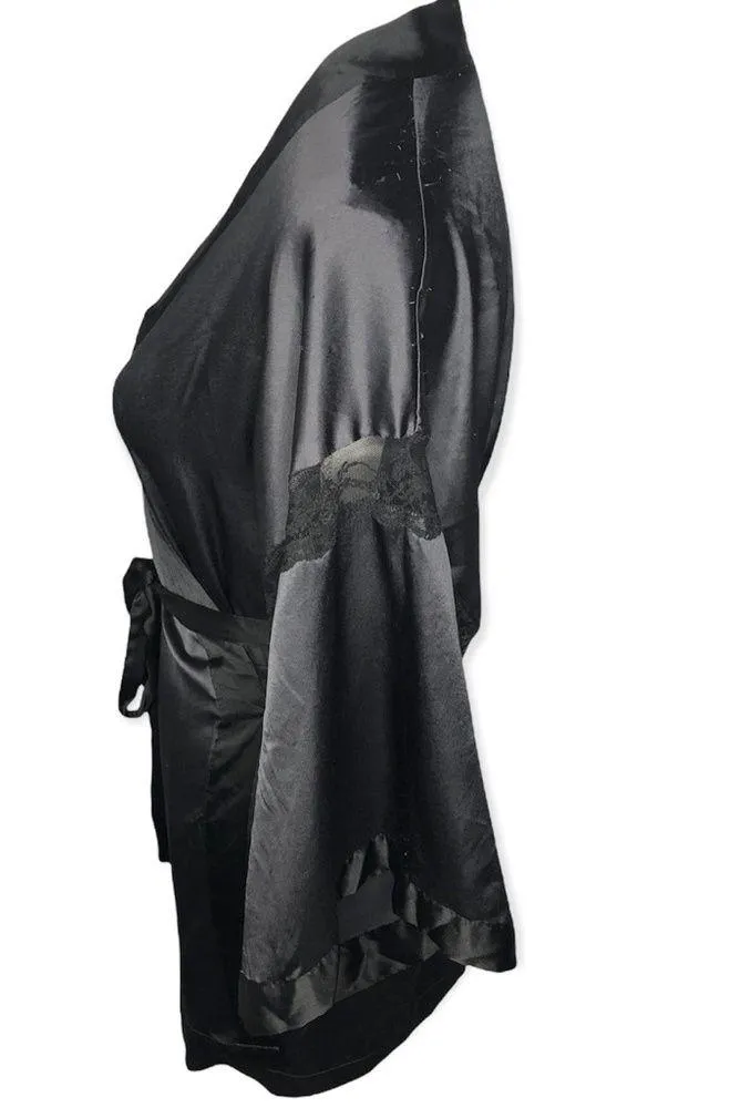 Victoria’s Secret Satin Silky Lace Trim Robe - Image 2