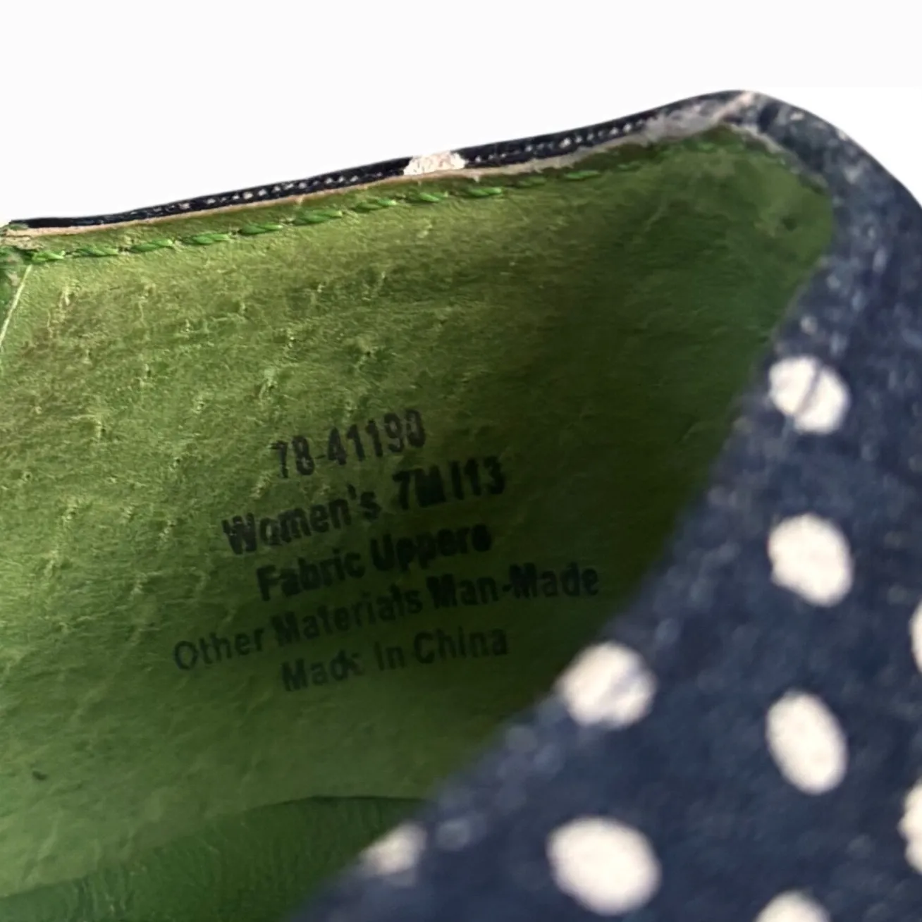 Johnston Murphy Blue Polka Dot Wedge Heels Peep Toe Women's pin up Shoes Size 7M - Image 8