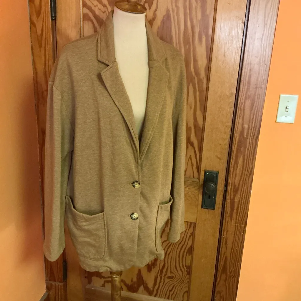 Universal Threads Universal Thread Tan Comfy Boyfriend Blazer - Image 6