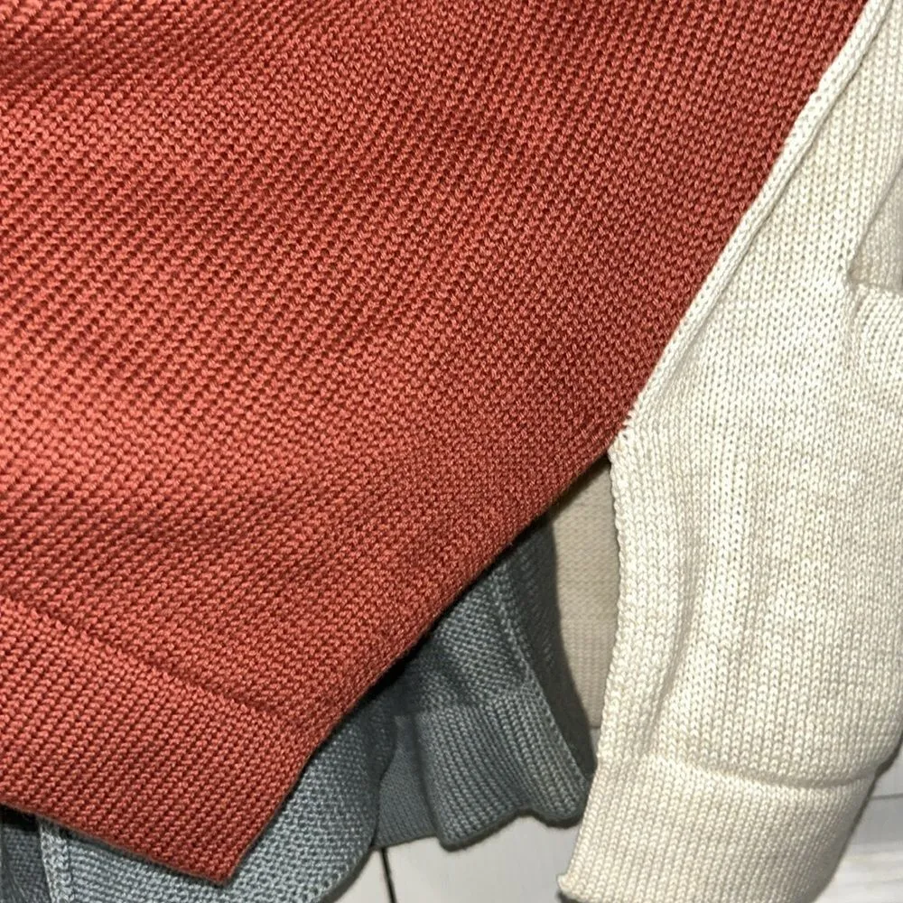 Knot Sisters  Color Block Oversized Cardigan(Size Small) - Image 7