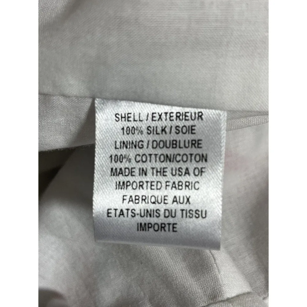 Milly of New York V-Neck Chevron Geo Silk Sheath Midi Dress Size 8 Faux Wrap - Image 10