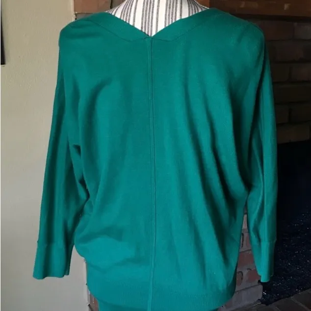 CAbi Banner Emerald Green Sweater #5142 Sz L - Image 3