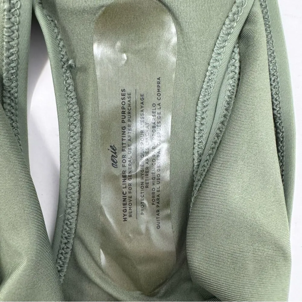 Aerie Cheeky Bikini Bottom Low Cut Olive Army Green Size XXL Vacation Beach NEW - Image 4