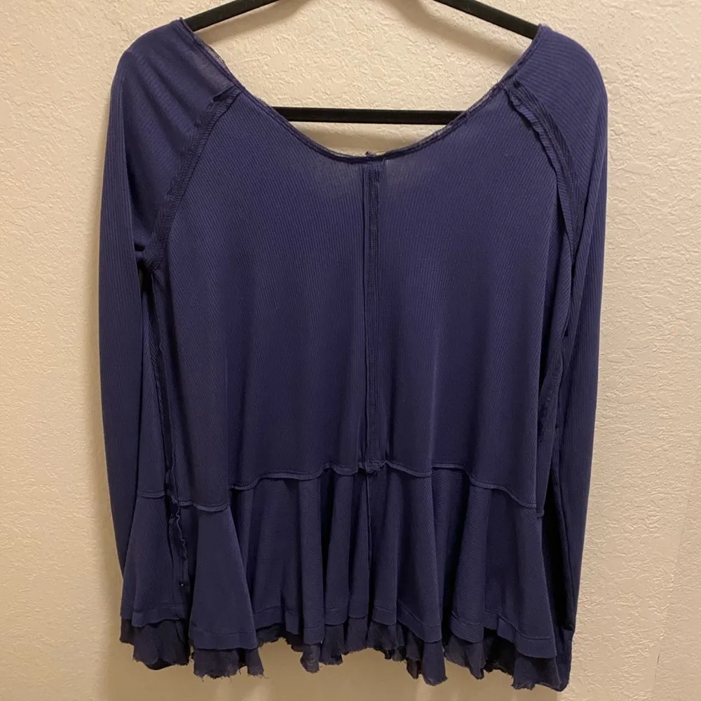 Free People We The Free Tangerine Long Sleeve Tee Size XS In Violet Dusk - Image 8