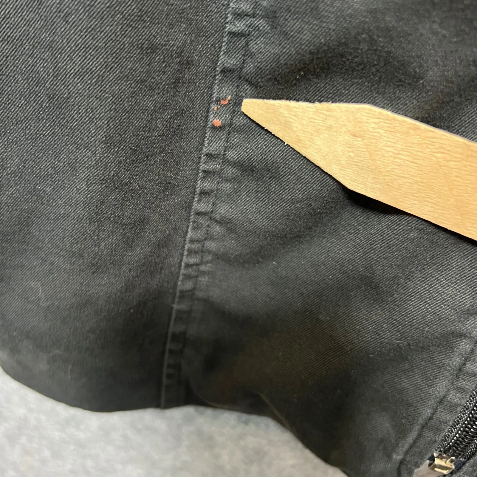 CLIO Jacket Faded Black Large Womens‎ Full Zip Up 90s Vintage Made in USA - Image 4