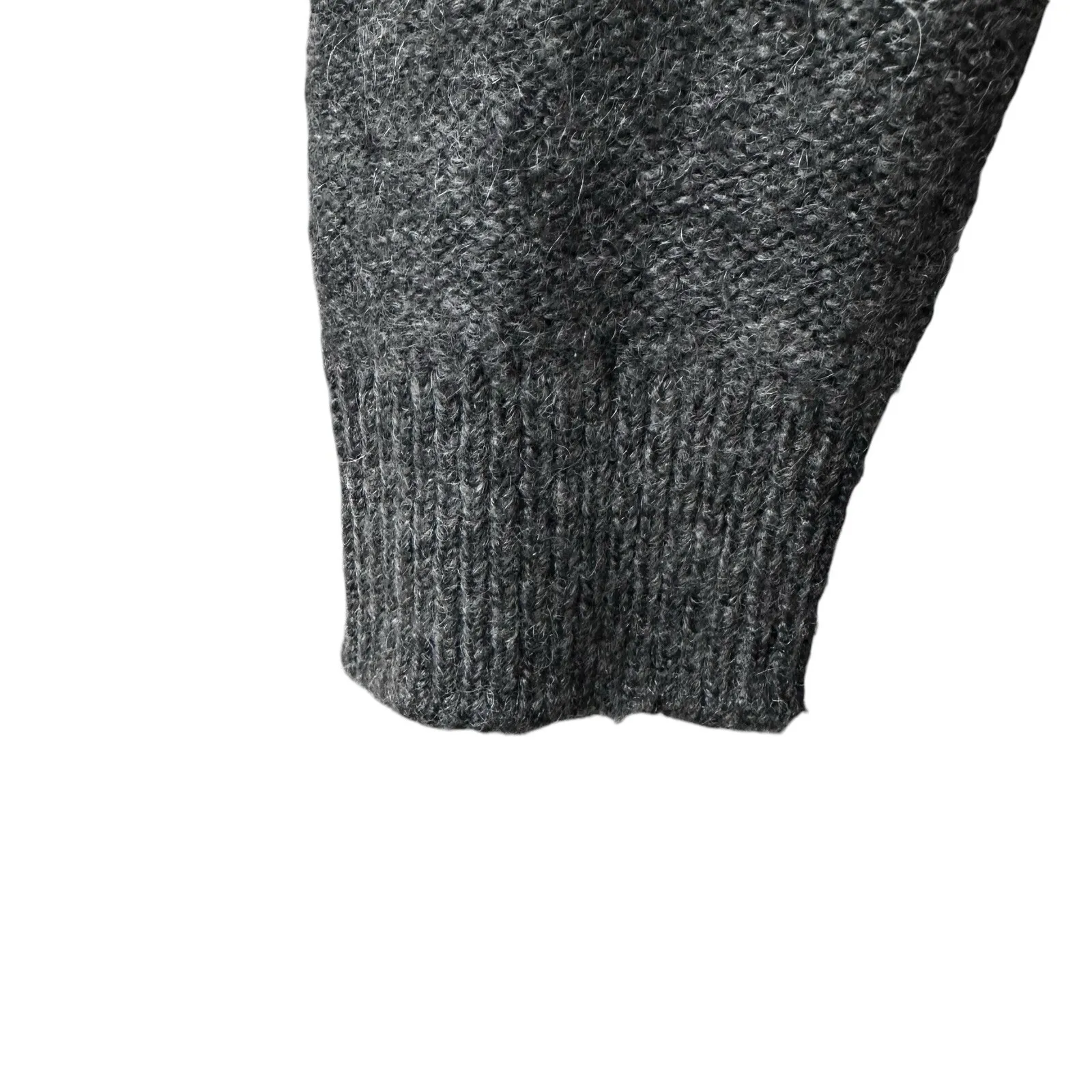 Magaschoni Women's Size Large Crewneck Wool Mohair Blend Grey Sweater - Image 3