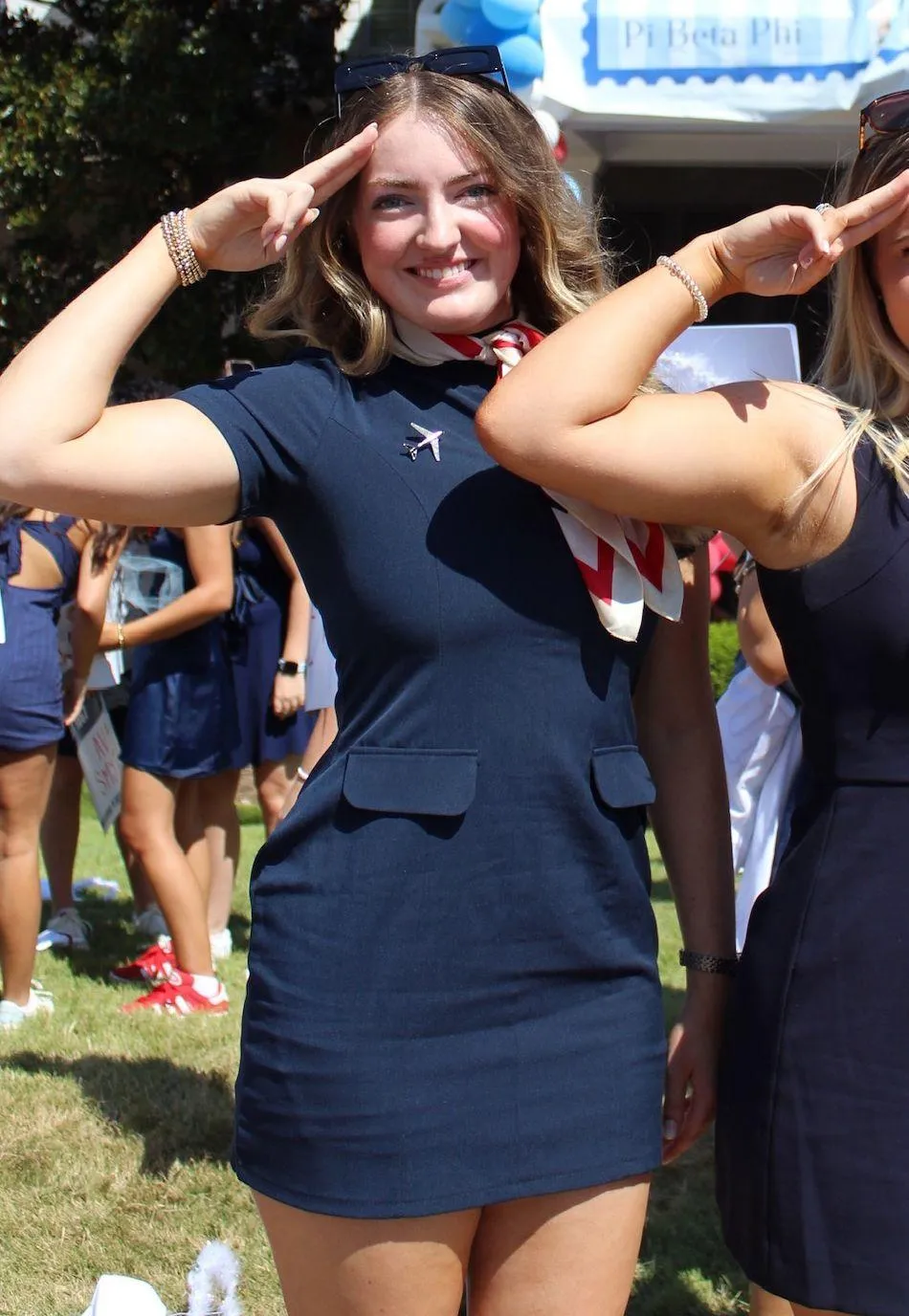 Navy Mini Dress - Image 2