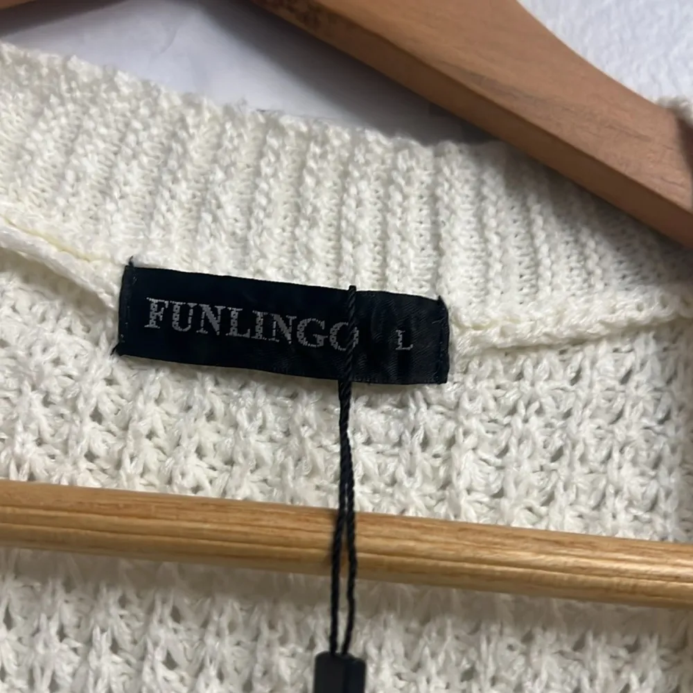 Pendleton style  Women's open Cream Sweater cardigan - Image 3