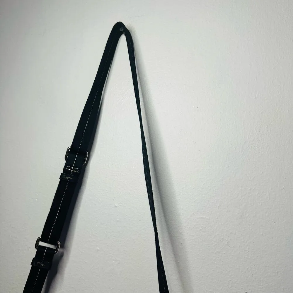 COACH Black Grey C Monogramed Shoulder Purse Crossbody Hand Bag - Image 5