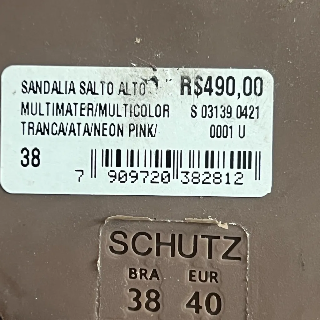 Schutz Neon Colorful Anabela wedge sandal rave festival euro summer - Image 5