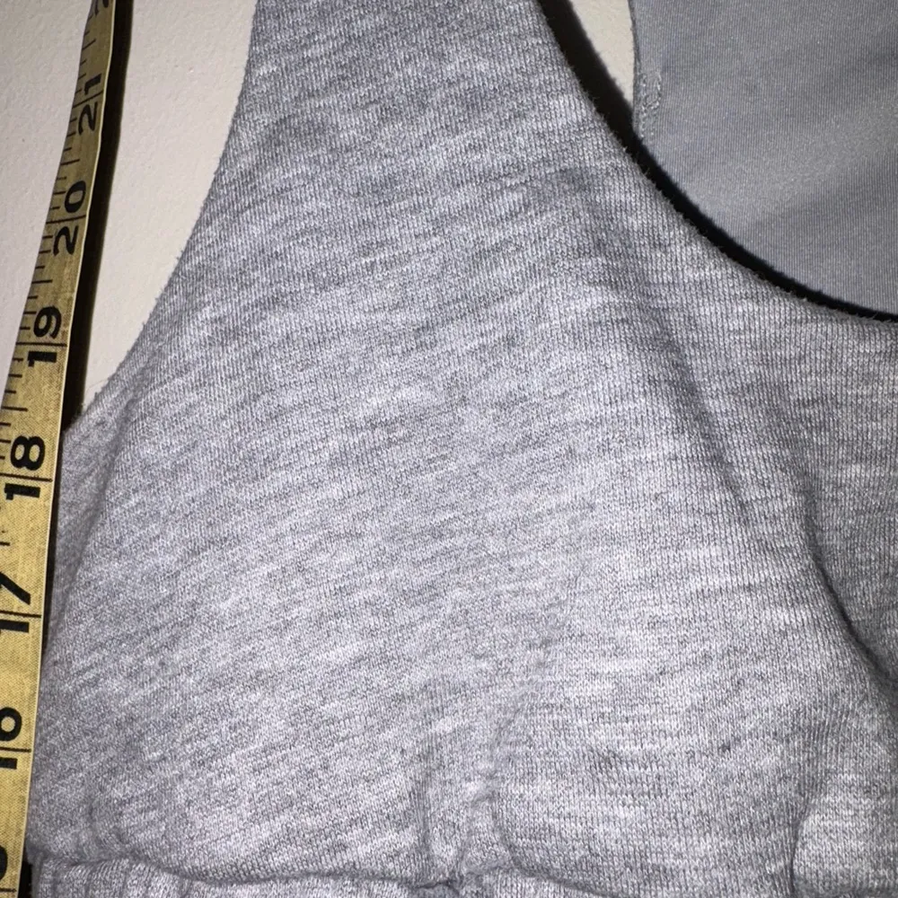 Alo Yoga Scoop Neck Sweatshirt Bra Heather Grey Sz Small NWT - Image 7