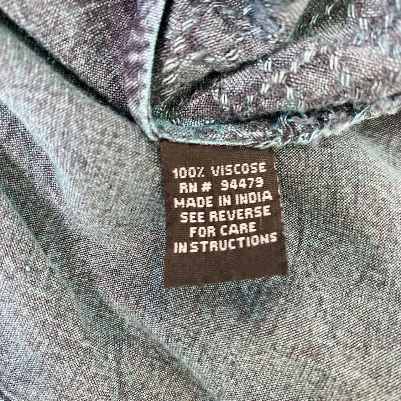 Early 2000's Blue Gray Soft Grunge Embroidered Whimsygoth Boho Cami Top S - Image 8