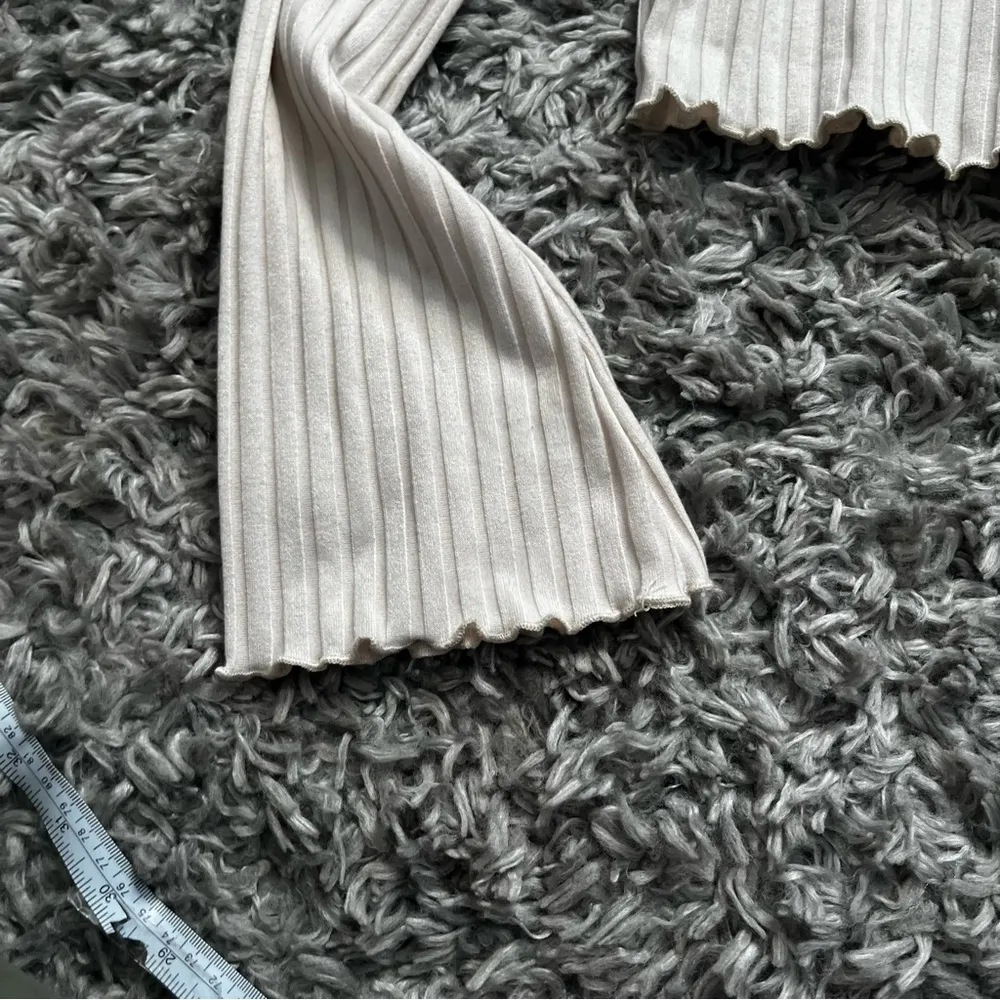 Altard State Ribbed cream bell sleeve long sleeve size small - Image 2