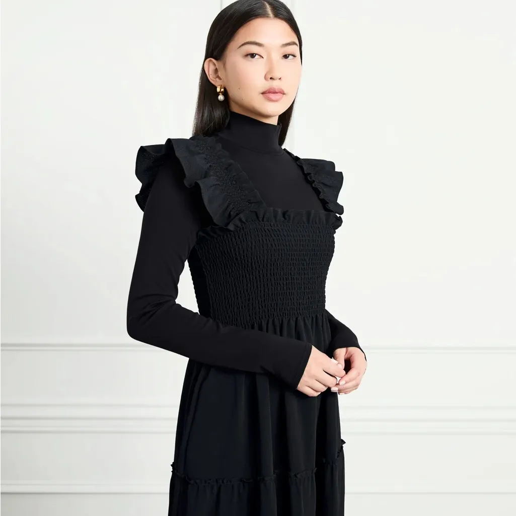 NWT HILL HOUSE HOME The Luna Bodysuit in black Cotton Jersey - Image 4