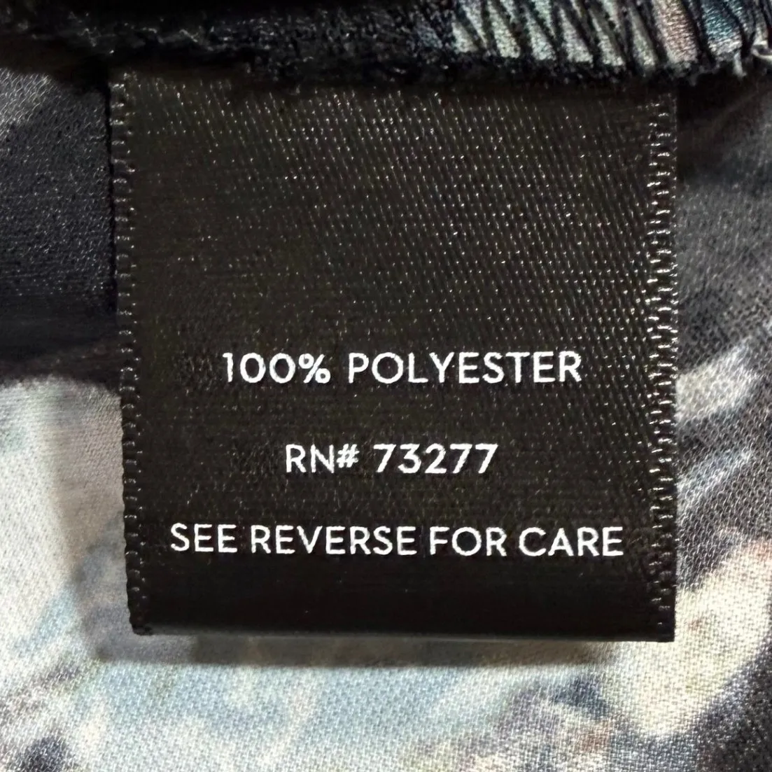 Simply Vera L Oversized Top Black Pink Floral High Low Artsy Alt Moody Layering Size L - Image 7