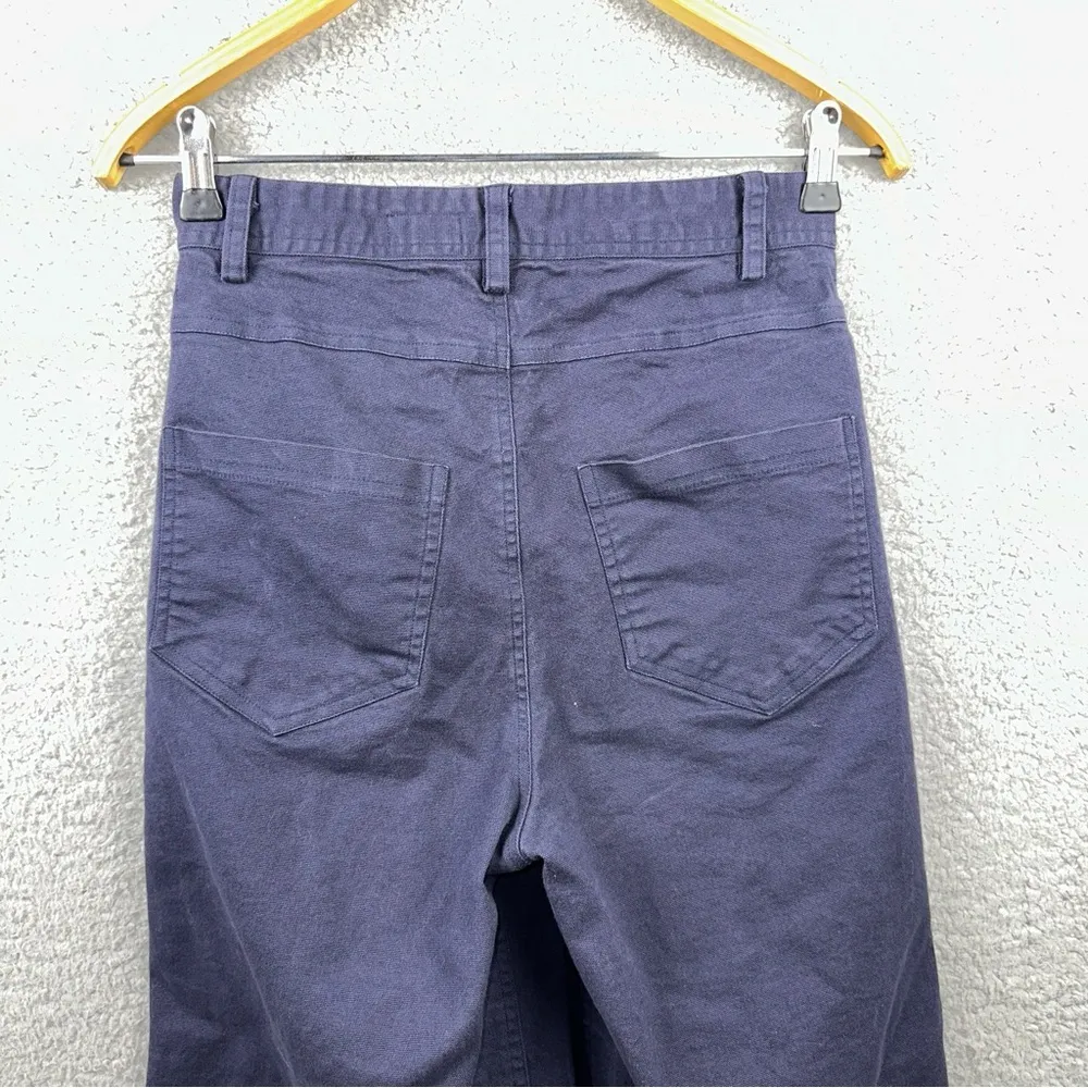 Tribe Alive Pants Womens 4 Blue Cotton High Waist Wide Leg Trousers - Image 5