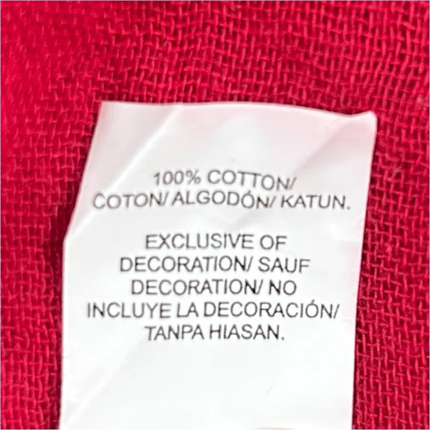 Lucky Brand Boho Ren Faire Cotton Top With Embroidery and Tasseled Drawstrings - Image 7