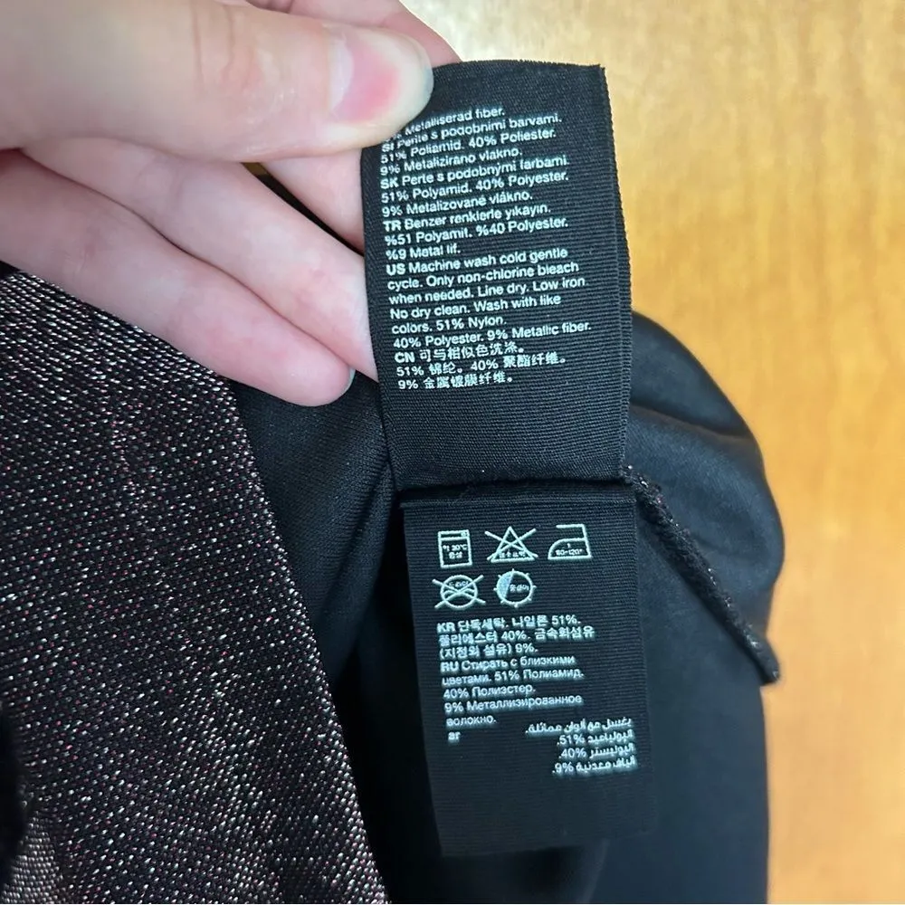 & Other Stories Metallic Blazer Wrap Mini Dress Purple Size 4 New - Image 11