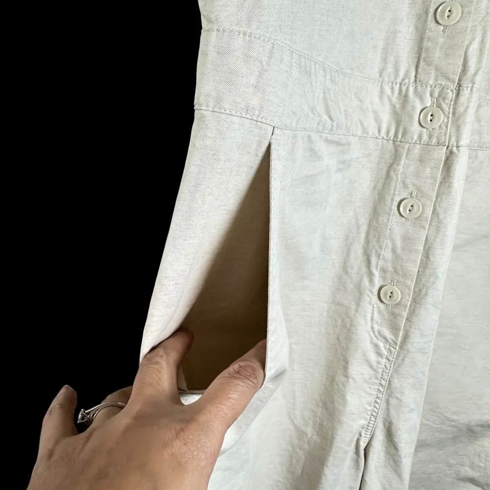 Outerknown S.E.A. Suit Women's Utility Jumpsuit Medium Natural Organic Cotton Tan - Image 9