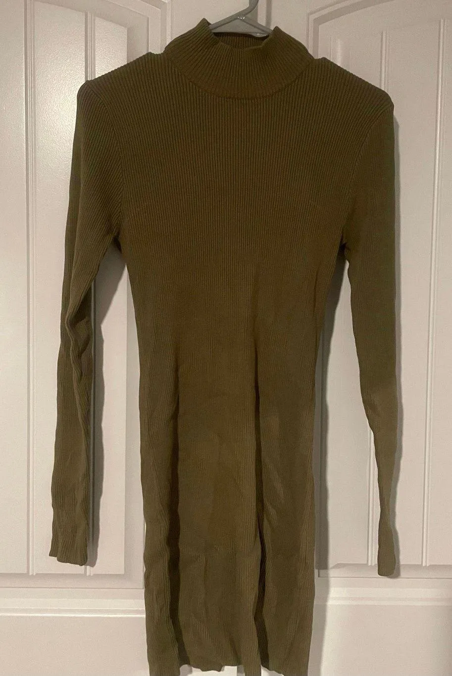 Ribbed Knit Bodycon Dress - Image 3