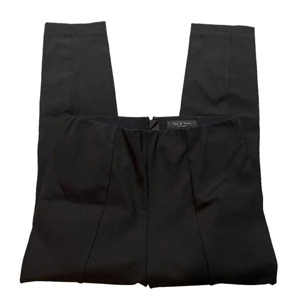 Rag & Bone Simone Snap Front Pant in Black - Image 8