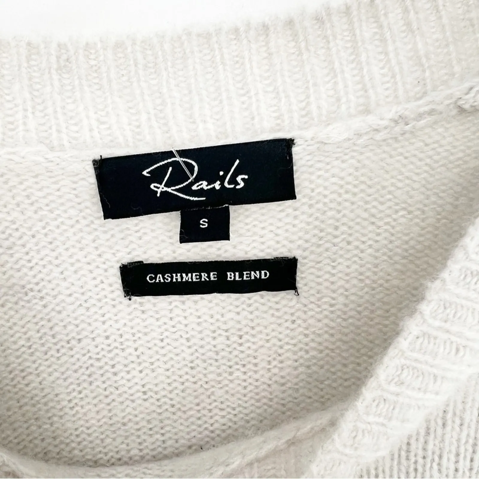 Rails Cashmere‎ Blend Virgo Star Sweater S Grey - Image 5