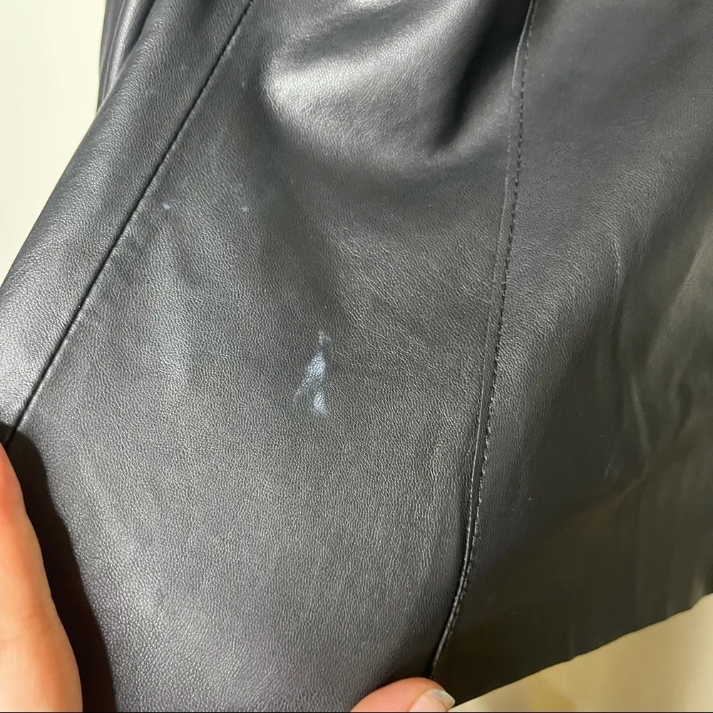 Blank NYC vegan leather Moro jacket size S - Image 8