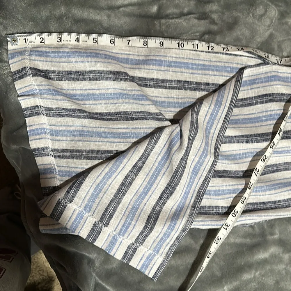 Anthropologie DREW Whitney size medium striped blue pant - Image 12