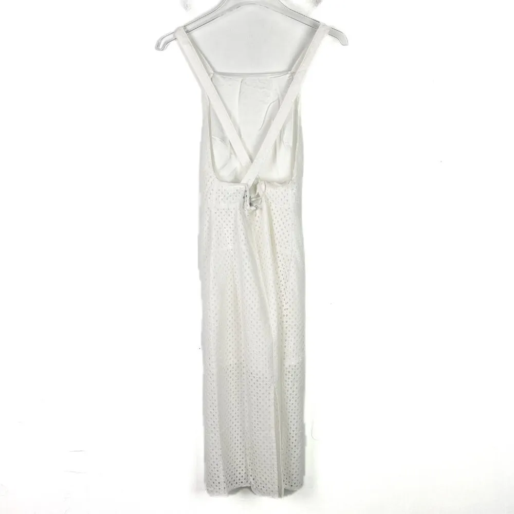 NWT Line & Dot Spring Life Apron Dress Eyelet Criss Cross Back Size XS NEW - Image 6