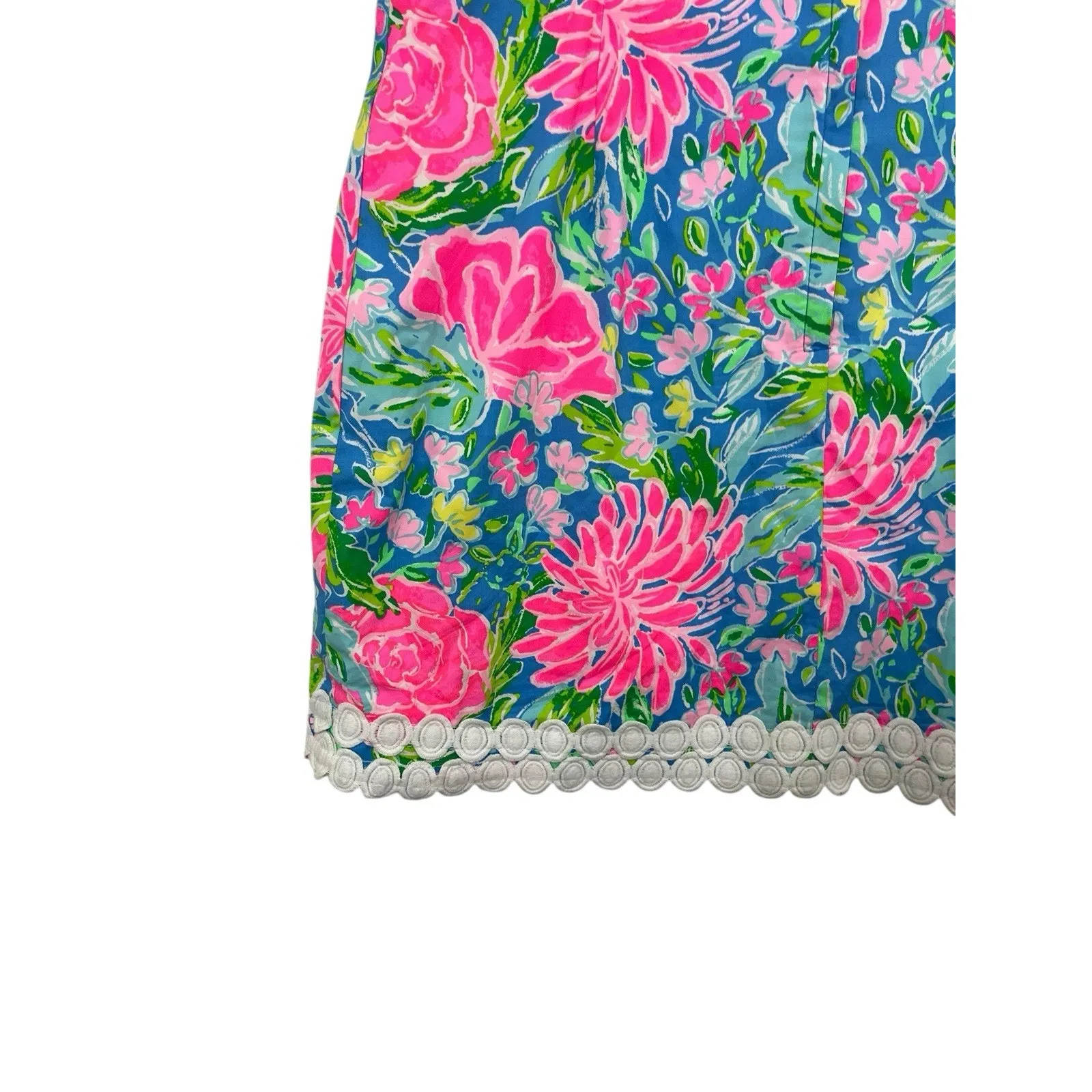 Lilly Pulitzer IZZY Skirt ZANZIBAR BLUE Blue Bunny Business 16 Party Floral - Image 6