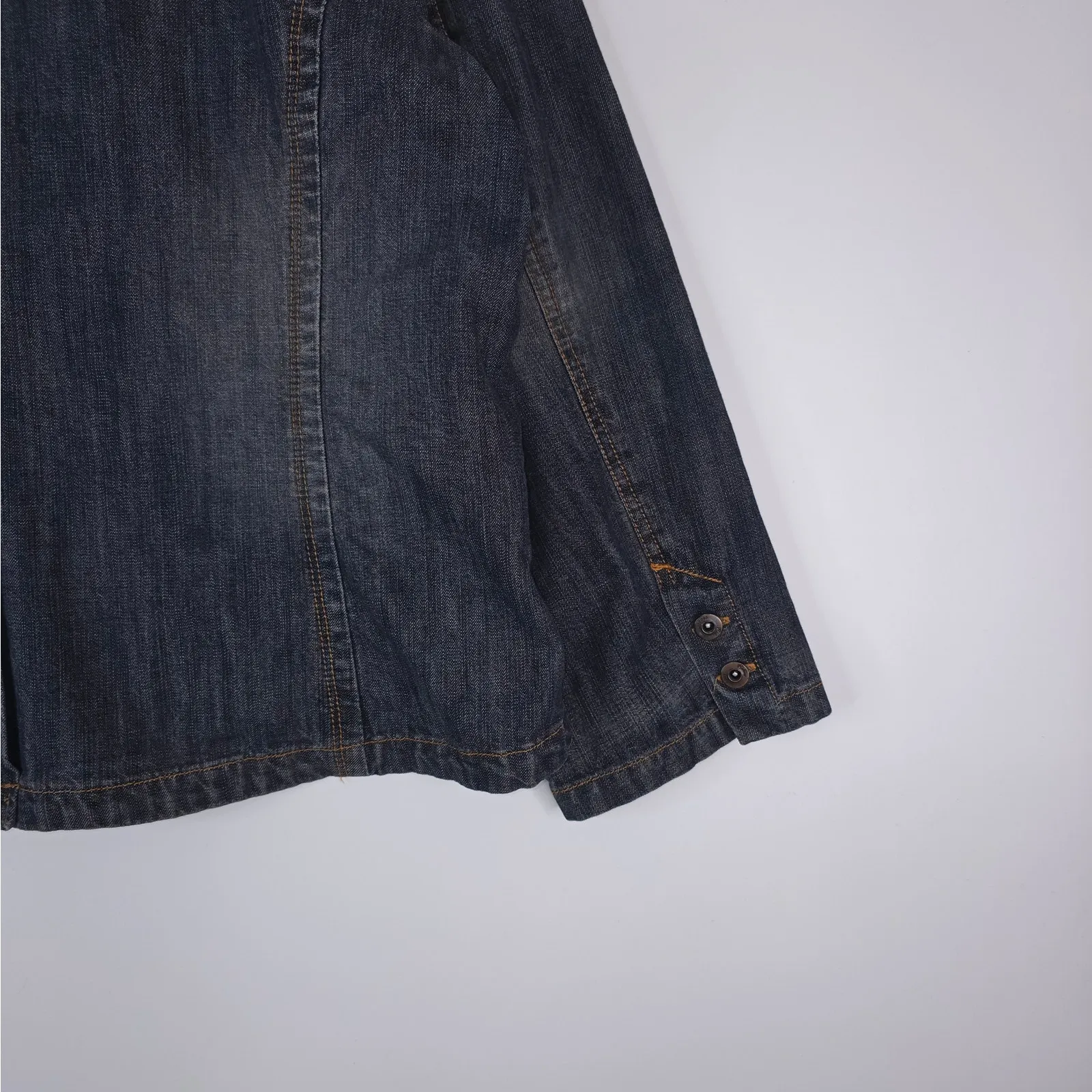 Vtg Riders Copper Collection Blazer Jacket Womens XL Embroidered Denim Jean Blue - Image 7