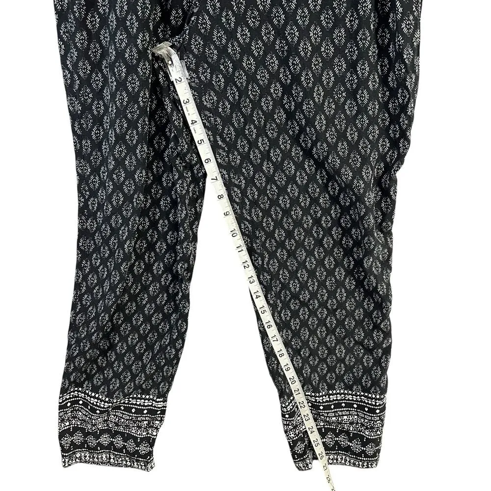 Anthropologie Hei Hei Rhodes Jumpsuit M Gray Black Blouson Pockets Boho Chic - Image 12