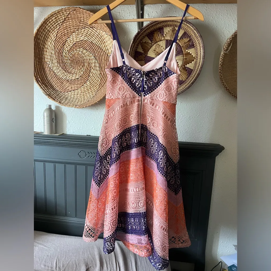 NWT Anthropologie Maeve Summer Cottage Midi Dress - Size petite 0P pink purple - Image 10