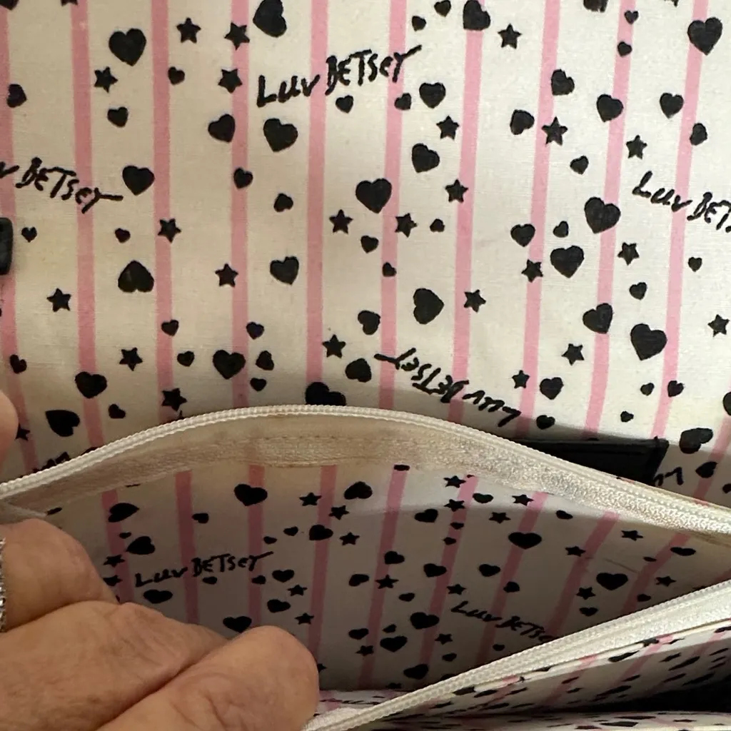 Betsey Johnson Black Crossbody Bag with Rainbow Accents - Image 13